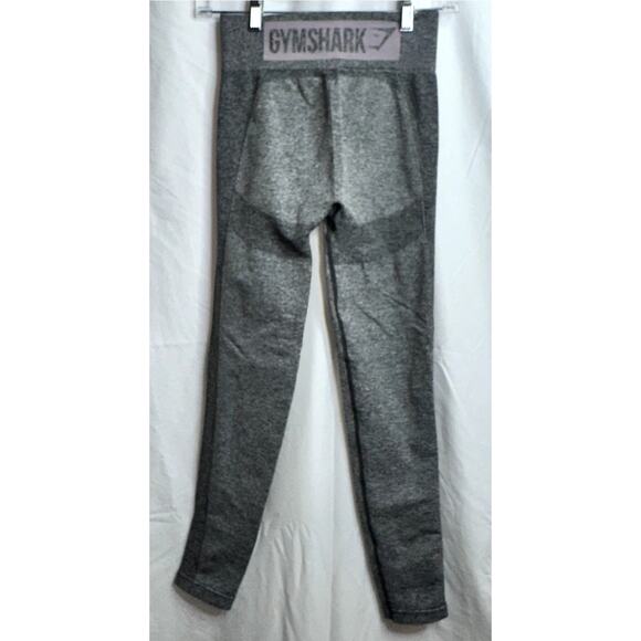 Gymshark Seamless Leggings Womens Sz XS Gray Pink Butt Enhancing Active Legging - Picture 1 of 7